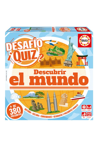 Juego de mesa Desafío quiz - descubrir el mundo -  119 piezas  -  Desde 6 años