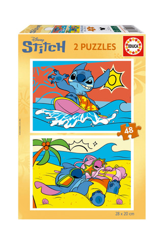 2 puzles Stitch - 2 x 48 piezas - Desde 4 años