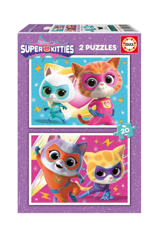 Puzle Superkitties - 2 x 20 - Desde 3 años