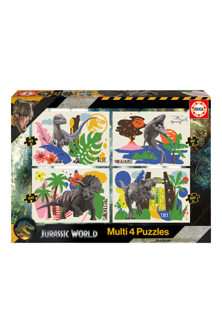 4 puzles Jurassic world - 380 piezas - Desde 5 años
