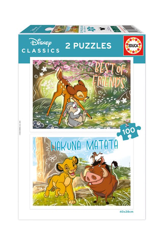 2 puzles Disney classics - 2 x 100 - Desde 6 años