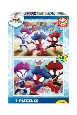 2 puzles Spidey & his amazing friends waterwebs - 2 x 20 piezas - Desde 3 años