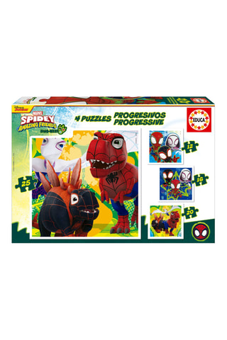 Puzle Progresivos dino spidey - 73 piezas - Desde 3 años