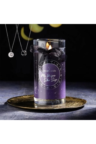 Vela perfumada y collar My Unique Star Sign - Flores frescas
