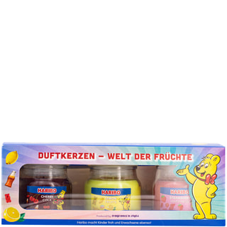 Estuche de velas perfumadas Haribo 3 velas