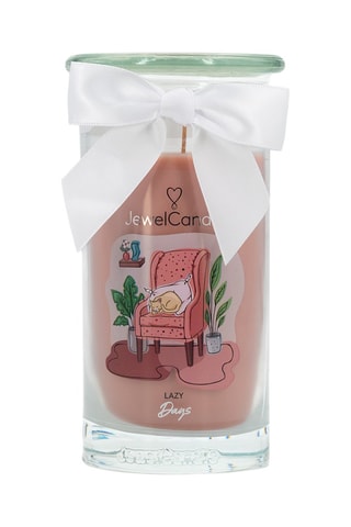 Vela perfumada y collar Cozy & Lazy - Flores frescas