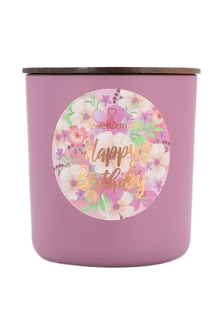 Vela perfumada y anillo L Happy Birthday - Floral