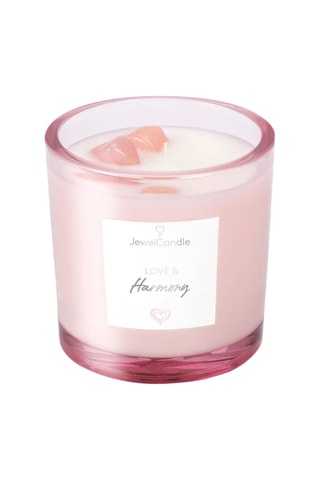 Vela perfumada con piedras preciosas Love & Harmony - Fresca