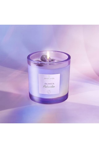 Vela perfumada con piedras preciosas Balance & Relaxation - Fresca y amaderada