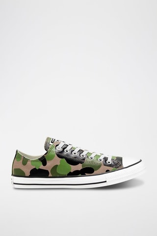Sneakers Ctas Ox - Kaki et beige - Blanc, noir, beige et vert