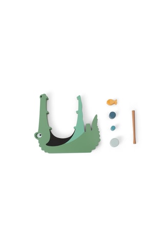 Jeu de société Feed the Crocodile en bois - 23 pièces - Dès 4 ans