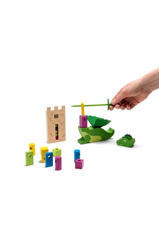 Jeu d’empilement en bois - 20 pièces - Dès 6 ans