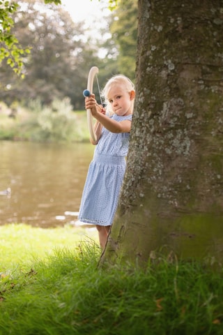 Jeu de tir à l'arc en bois - 4 pièces - Dès 5 ans