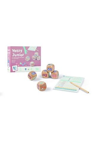 Jeu de dés Yatzy Junior en bois - 7 pièces - Dès 6 ans