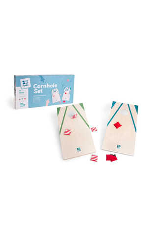 Le jeu d'adresse et de lancer Cornhole en bois - 10 pièces - Dès 6 ans