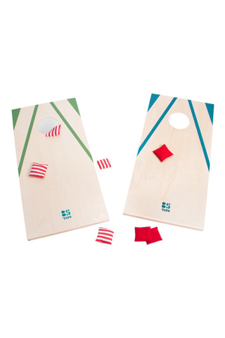 Le jeu d'adresse et de lancer Cornhole en bois - 10 pièces - Dès 6 ans