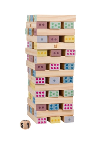 Tour géante numérotée en bois - 48 pièces - Dès 5 ans