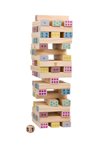 Tour géante numérotée en bois - 48 pièces - Dès 5 ans