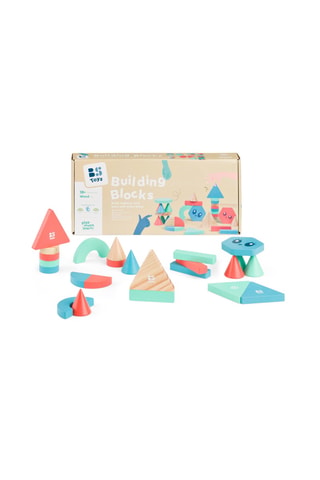 Jeu de construction en bois - 38 pièces - Dès 2 ans