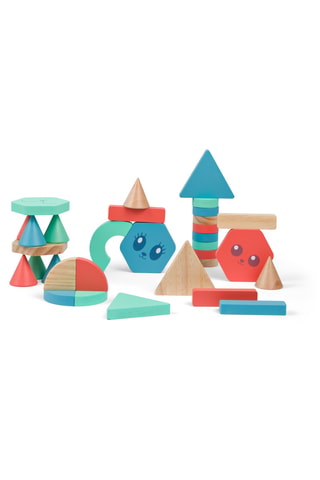 Jeu de construction en bois - 38 pièces - Dès 2 ans