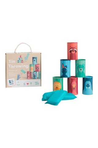 Jeu de chamboule-tout animaux - 9 pièces - Dès 3 ans