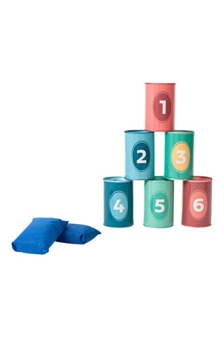Jeu de chamboule-tout animaux - 9 pièces - Dès 3 ans