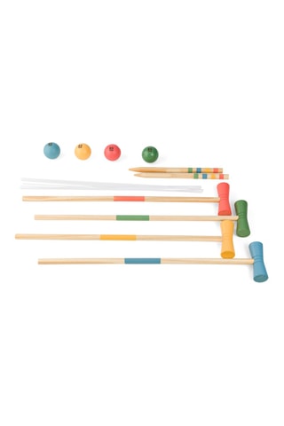Set de croquet en bois - 20 pièces - Dès 3 ans