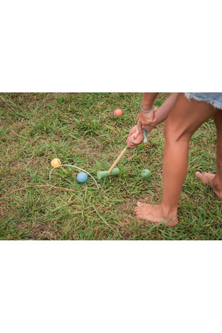 Set de croquet en bois - 20 pièces - Dès 3 ans
