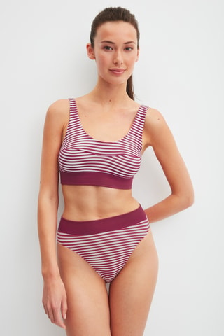 Slip Hoge Taille - Fuchsia
