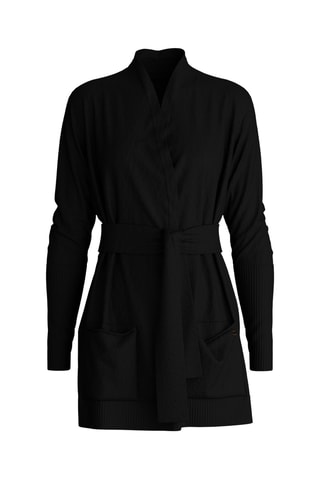Wollen Pyjamavest - Zwart