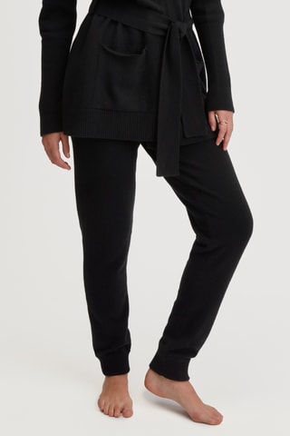 Wollen Pyjamajoggingbroek - Zwart