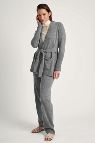 Wollen Pyjamabroek Hoge Taille - Grijs