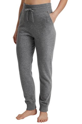 Wollen Pyjamajoggingbroek Hoge Taille - Grijs