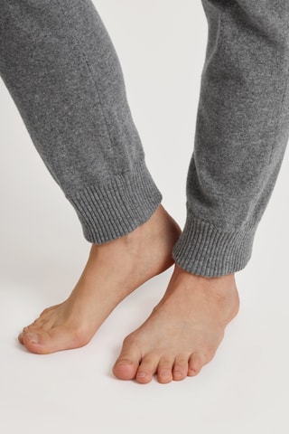 Wollen Pyjamajoggingbroek Hoge Taille - Grijs