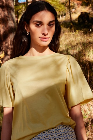 Pyjamashirt - Geel