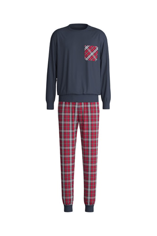 Pyjama - Marineblauw en Rood
