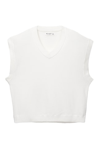 Pull sans manches - Ecru