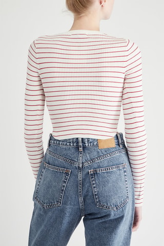 Pull - Blanc et rouge