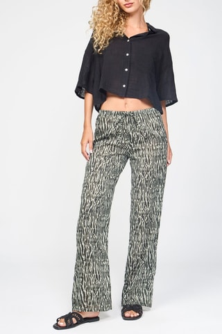 Pantalon - Anthracite et vert