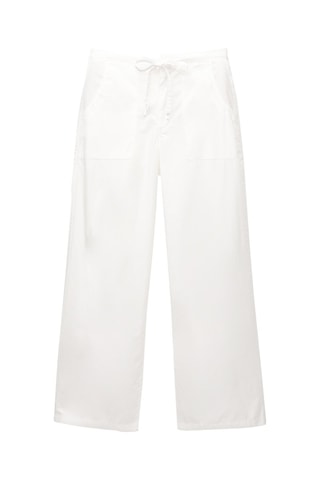 Pantalon baggy - Blanc