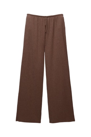 Pantalon wide legs - Marron foncé