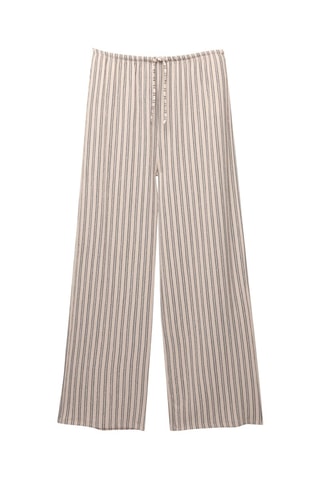 Pantalon wide legs taille haute - Ecru