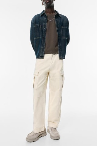 Pantaloni cargo - Ecrù