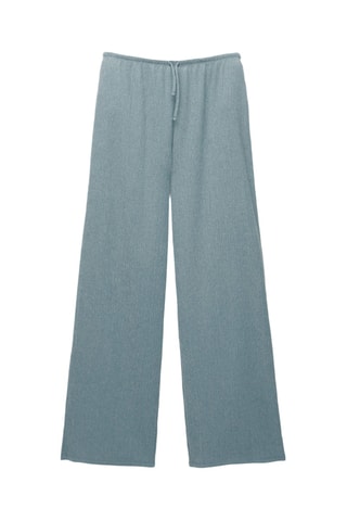 Pantalon wide legs - Bleu clair