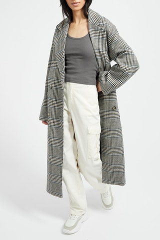 Pantalon cargo taille haute Blanc