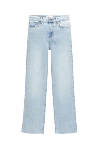 Jean regular taille haute - Bleu clair