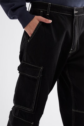 Jeans cargo - Nero