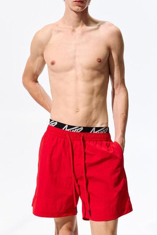 Short de bain - Rouge