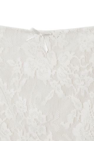 Top en dentelle - Blanc