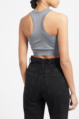 Crop top Gris foncé